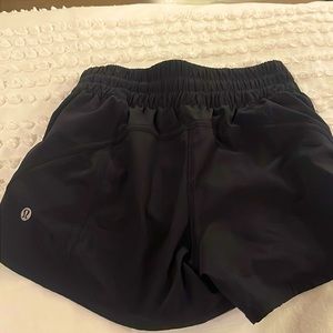LULULEMON BLACK “tracker” SHORTS